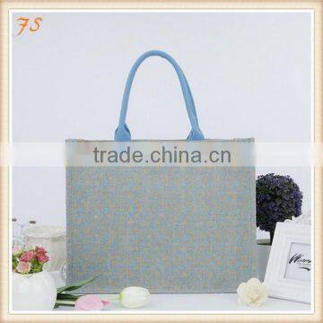 2015 New Design Jute Shopping Bag With Lace Cover photo-2