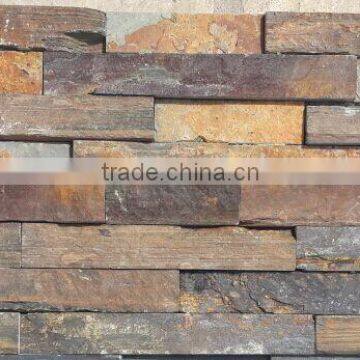 Brown Color Natural Slate Veneer Panels