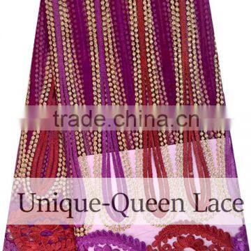 2016 Latest Modern Fashion Tulle Lace/beautiful Design Cheap Lace Fabric/high Quality French Lace Fabric African for Party photo-4