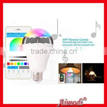 Factory led bulb with bluetooth speaker for smart phone iphone5s ipad ipod samsung