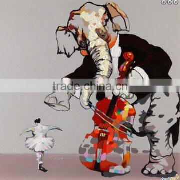 100% Handpaint Abstract Animal Painting For Decor 57516