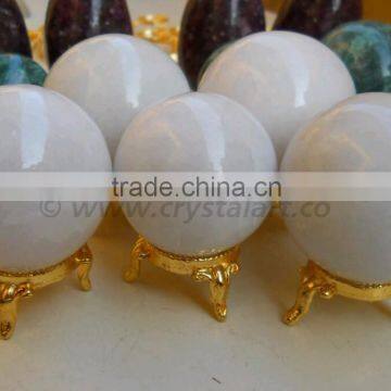 WHITE-KING AGATE SPHERES