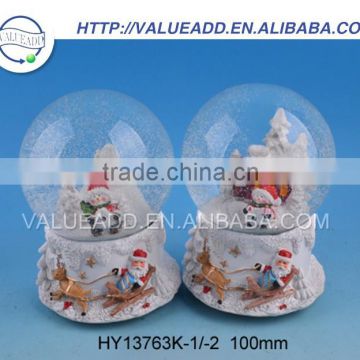 Best price XMAS resin snow globe with blower fashion designed