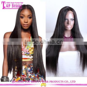 28 Inches Mink Lace Wig Human Hair Virgin Brazilian Large Stock Natural Color Custom Made Long Black Straight Hair Wig