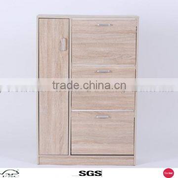 Modern style and Hot selling 3 doors shoe cabinet with umbrellar/TY.