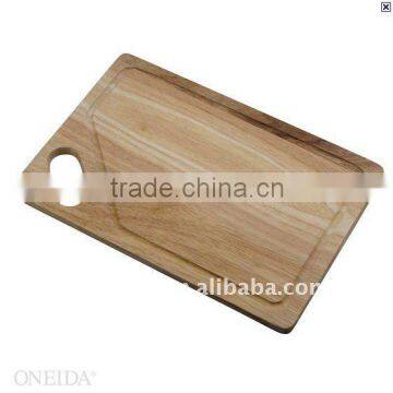 wooden chopping block