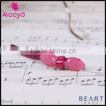 Fashion types of bobby Pin cellulose acetate clear bow hair pin