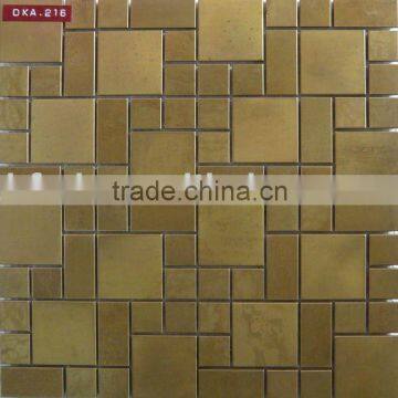 copper backsplash metal tiles