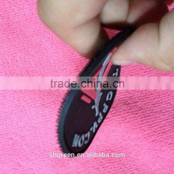 Safe Sword Logo PVC Rubber Badge With Removable Hook and Loop photo-2