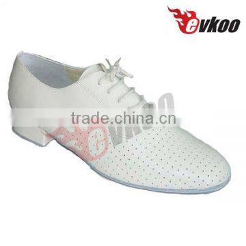 White Genuine Leather Spanish Dance Shoes Men Modern Dance Shoes Fashion Style Men Shoes