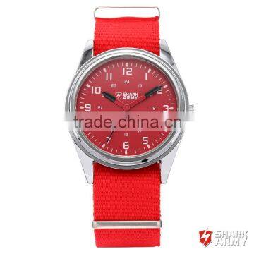 Mens Slim Case Nylon Band Analog Quartz Male Sport Watch