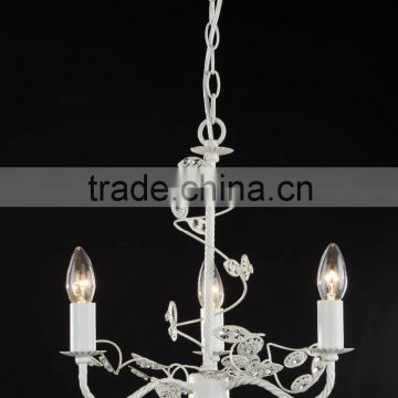 hot sale crystal leaf chandelier/white brush gold chandelier/factory price chandelier