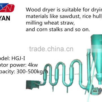 model HGJ-I single stove sawdust drying machine with 4kw electric motor