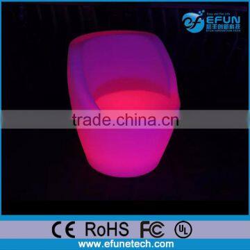 battery rechargeable waterproof led bar funiture,rgb color led light chair