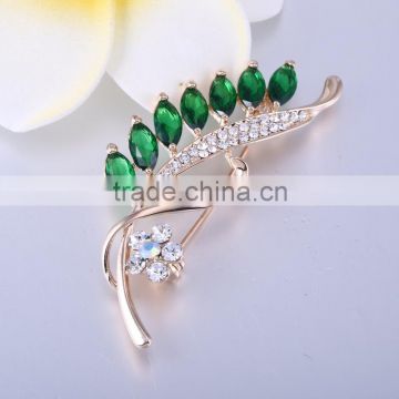 new stylish leaf sgape brooch for wedding, garment, shokorean brooch