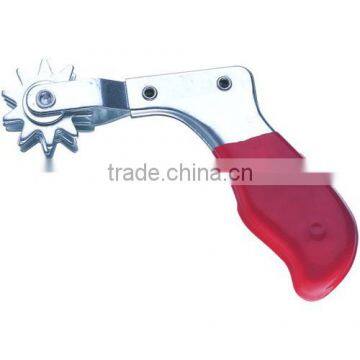 bonnet cleaning tools , body is CRS ( Cold Rolled Steel ) with zinc coating ,the red part is made of PVC