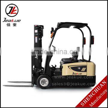 AC motor ZAPI Controller Counterbalanced three wheels battery operated electric forklift