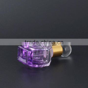 Wholesale Fancy 12ml Empty Flower Shaped Mini Glass Perfume Bottles With Aluminum Caps and Glass Stopper photo-5