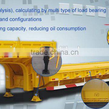 China Heavy Duty Truck Car Lowbed Semi Trailer With 3 Axle for Sale photo-3