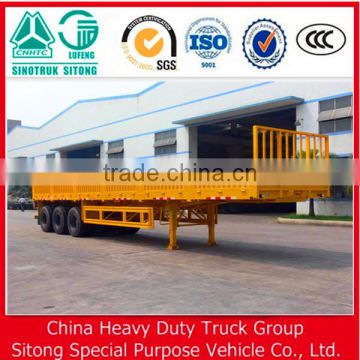 3 Axle 60 Ton Curtain Side Trailer Detachable Wall Sidewall Semi Trailer