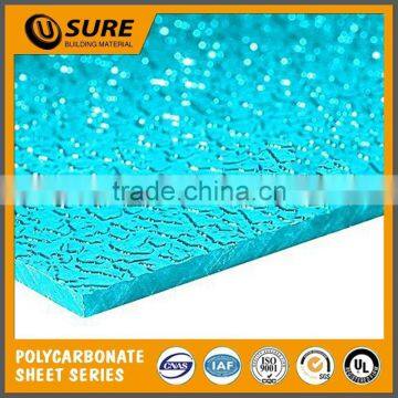 lighting colored cheap hard plastic polycarbonate embossed sheet