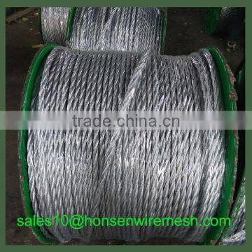 2016 Hottest!! Supplier Hot galvanized steel rope for road barrier