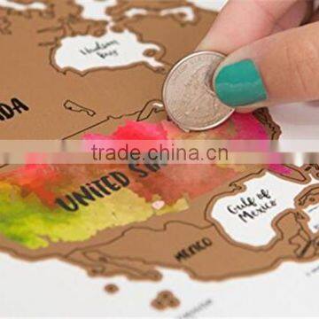 Travel Maps "It's a Beautiful World" Scratch Your Travels Track Map AMA-05 photo-4