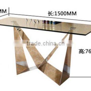 Hot Sale Elegant Style Console Table With Stainless Steel Base For Home Use photo-3