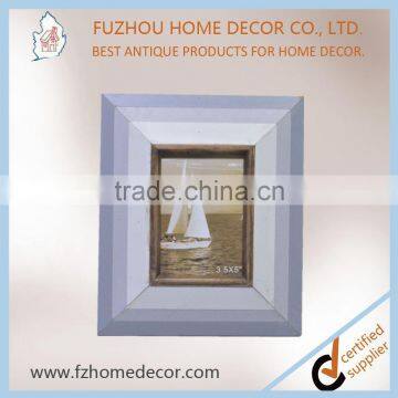 Terse Style Wooden Painting Photo Frame With Color Stripe for Decoration or Gift photo-6