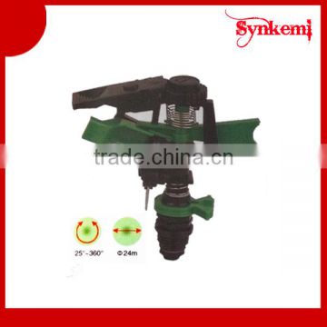 Plastic irrigation impact sprinkler for farm