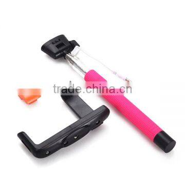 Wire Selfie Stick With Bluetooth Remote Control, Foldable Cable Wired Selfie Stick photo-4