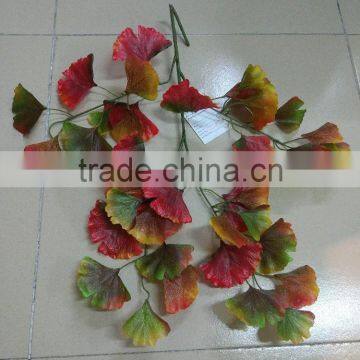 SJ070915 Artificial tree leaf/decorative Ginkgo biloba leaf/folium ginkgo