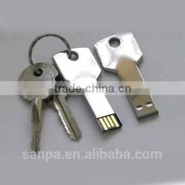Silver 4GB Metal Key Shaped USB 2.0 Flash Drive, Golden Key Drive Memory 4gb, Mini Metal Traveller Key photo-4