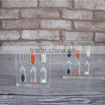 Clear Resin Block Timer Creative Mini 1minute Count Down Timer photo-3