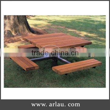 Arlau park outdoor wpc table and chair sets