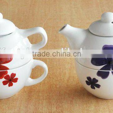 Ceramic Tea for One Set With Valentines' Day Design Tea Set for St. Valentine Day photo-2