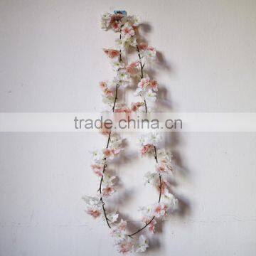 Silk Cherry Blossom Flower Garland Decorative Cherry Garland photo-6