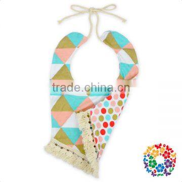 Forest Fox Print U Shape Newborn Toddler Baby Bandana Drool Bibs With Tassel photo-3