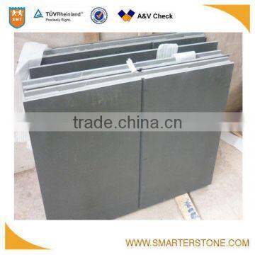 China honed black sandstone walling tile