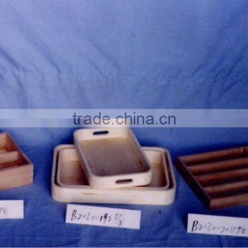 wholesale nature color wooden tray,food tray