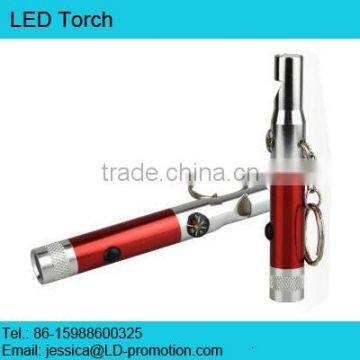 LED torch light with compass