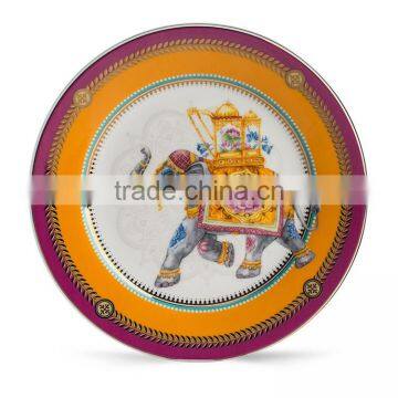 New Product Luxury 12" Gold Rim Bone China Charger Plates photo-2