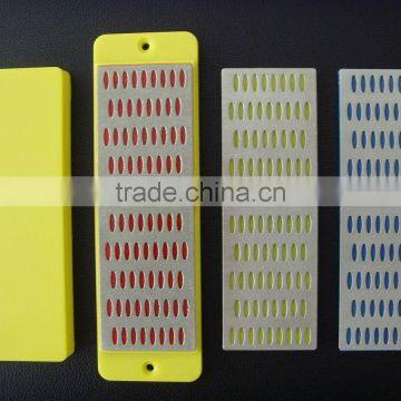 Electroplated diamond Whetstone with different color and grits