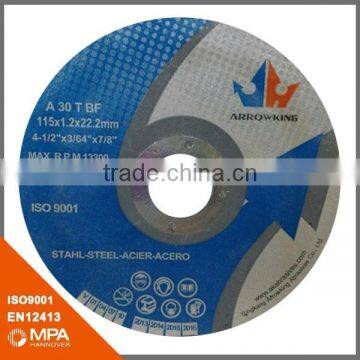 4-1/2'' super thin flat cut off wheel for metal