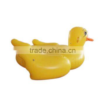 2017 Hot Selling Leasure Giant Inflatable Yellow Duck Pool Float Ourdoor Swim Ring Watergame Toys and Party Lounge for Adults photo-2