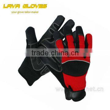 Anti-slip and Vibration Resistant Synthetic Leather Work Gloves photo-3