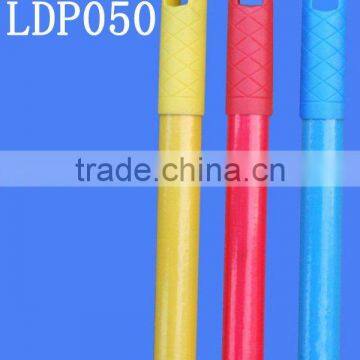 Eco-friendly Plastic coated wooden mop handle