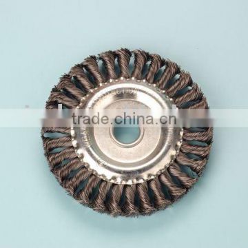 twisted wire wheel brush 200mm steel wire