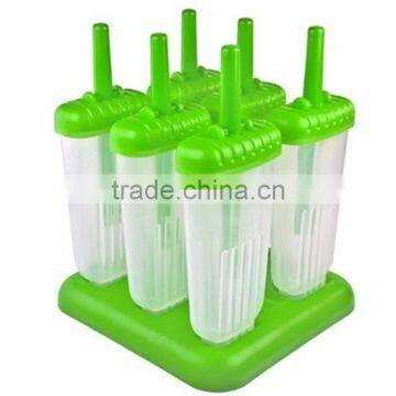 food grade BPA free plastic reusable popsicle mold , ice cream mould , ice pop molds for kids