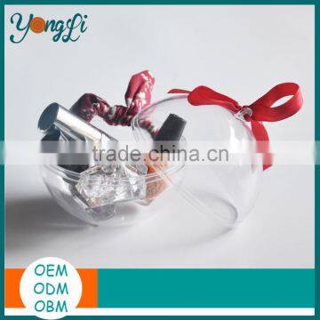 Transparent Hanging Flat Bottom Plastic Christmas Baubles Box photo-2